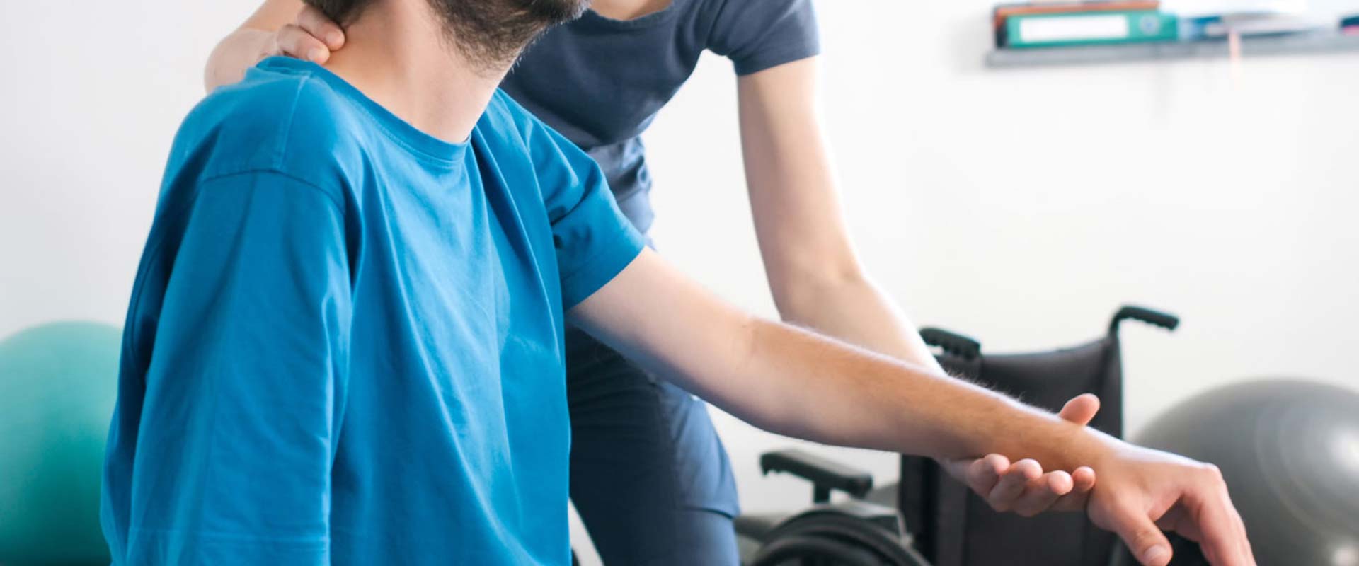 A person with Muscular Dystrophy A person with Muscular Dystrophy